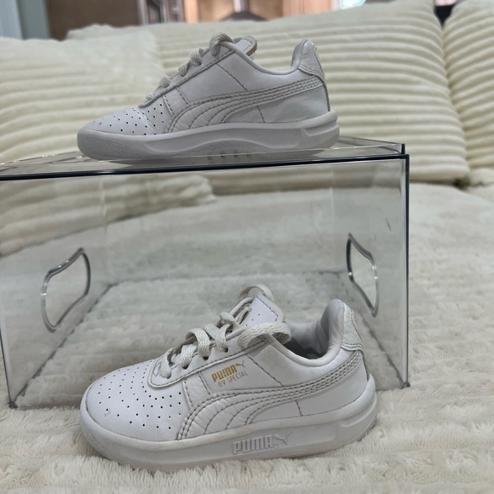 PUMA GV Special Toddler Easy On Sneakers Size Kids 5 Color White